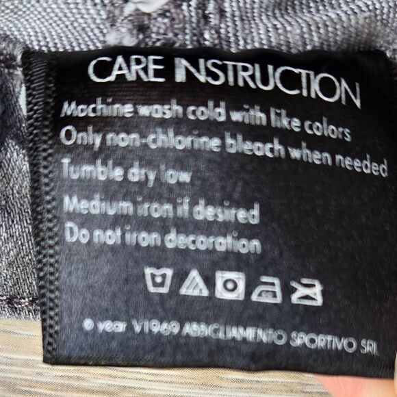 VERSACE 19V69 ABBIGLIAMENTO SPORTIVO  gray jeans size 4 / 27  19-69 - Picture 8 of 12